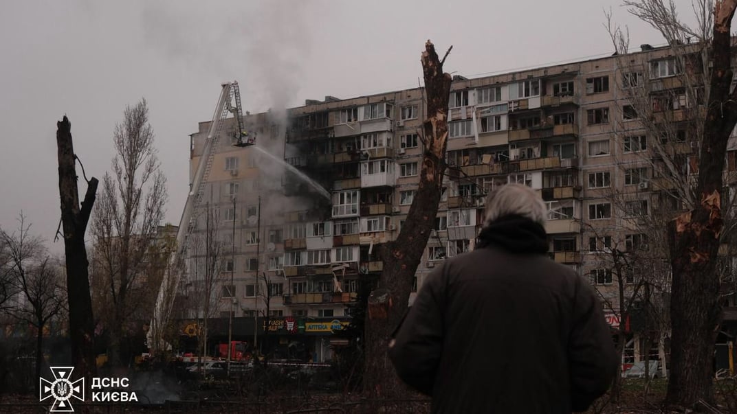 Наслідки російського обстрілу Києва Наслідки російського обстрілу Києва