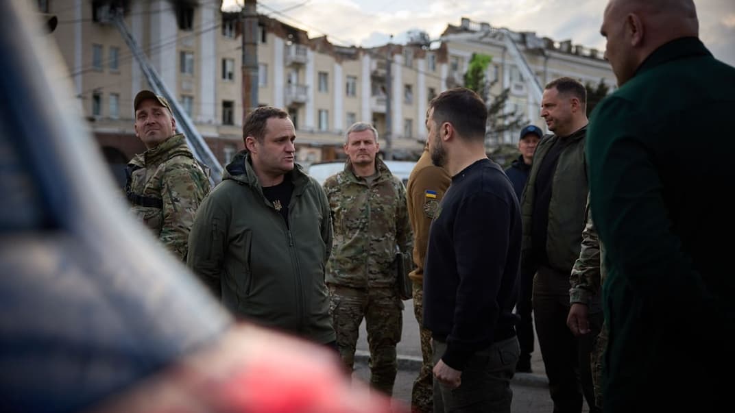 Владимир Зеленский в Днепре, 19 апреля 2024 года