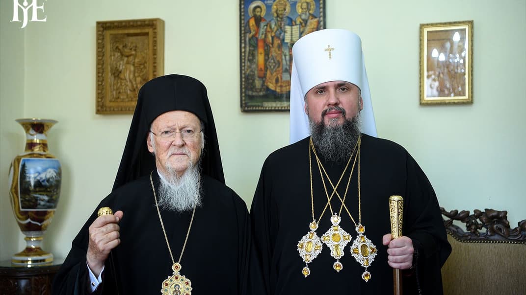 Вселенський Патріарх Варфоломій та митрополит київський і всієї України Епіфаній
