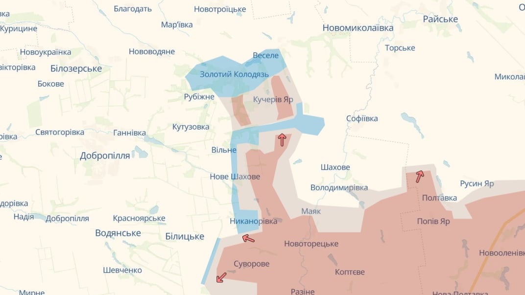 Ситуація біля Добропілля станом на 21 серпня 2025 року
