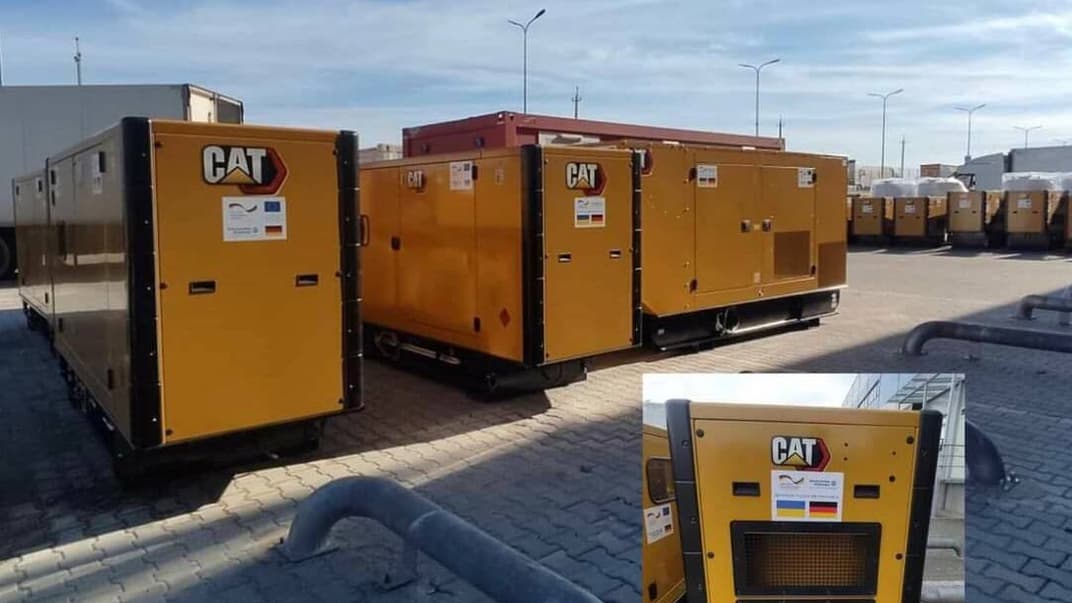 Електрогенератори, які надійшли в Херсон від Німеччини