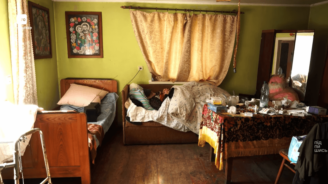 Прикутий до ліжка Йосиф Маліцький залишився зачиненим сам в хаті, бо його єдиного сина мобілізували