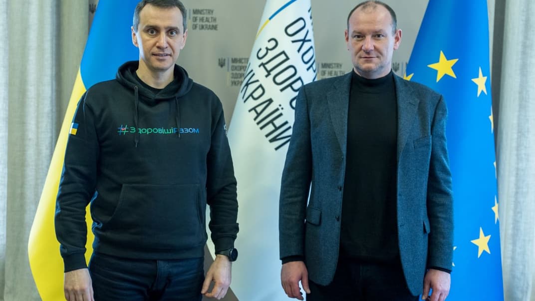 Министр здравоохранения Виктор Ляшко (слева) и его первый заместитель Сергей Дубров