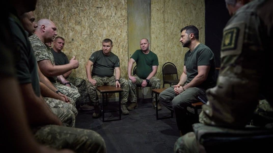 Зеленський на Донеччині відвідав бригади, які ведуть наступальні дії, 14 серпня 2023 року