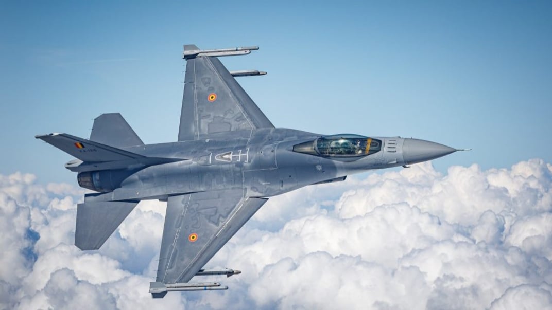 Иллюстративная фотография. Бельгийский F-16