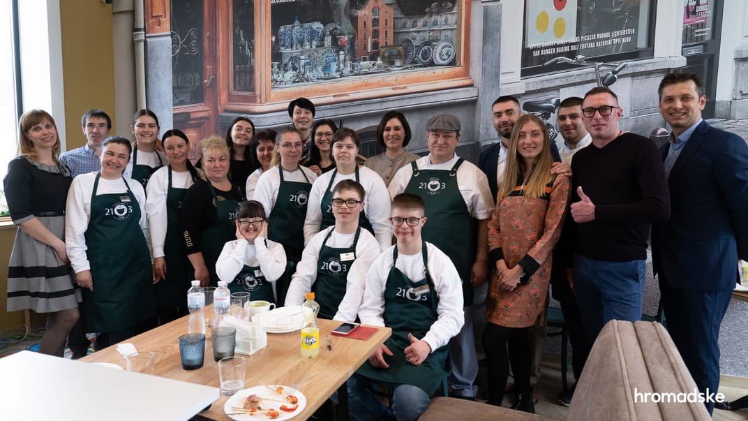 Открытие кафе в Броварах, где смогут стажироваться люди с синдромом Дауна, аутизмом и другими интеллектуальными нарушениями, 19 марта 2021 года