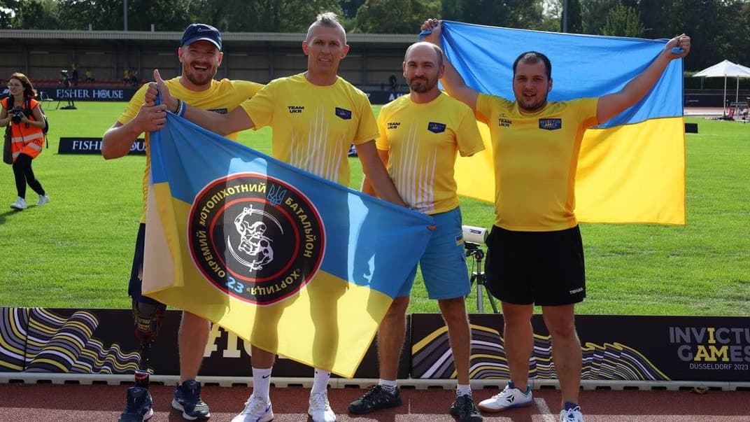 Участники украинской сборной на «Играх непокоренных» в Дюссельдорфе, 11 сентября 2023 года