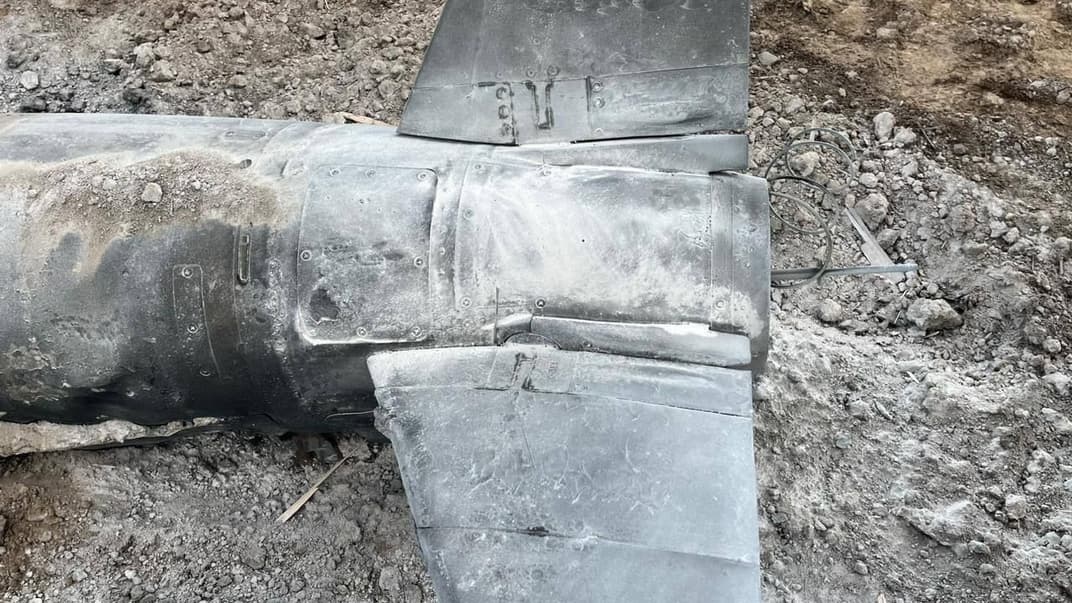 Сбитая российская ракета Х-55