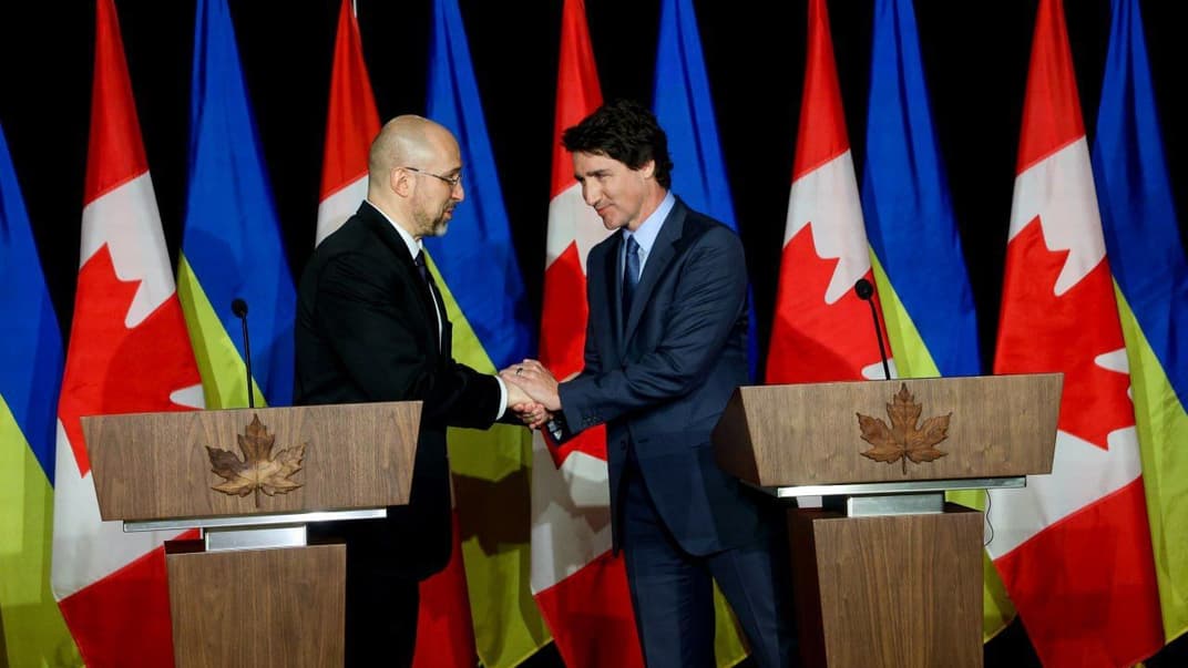 Прем'єр-міністр України Денис Шмигаль та його канадський колега Джастін Трюдо 