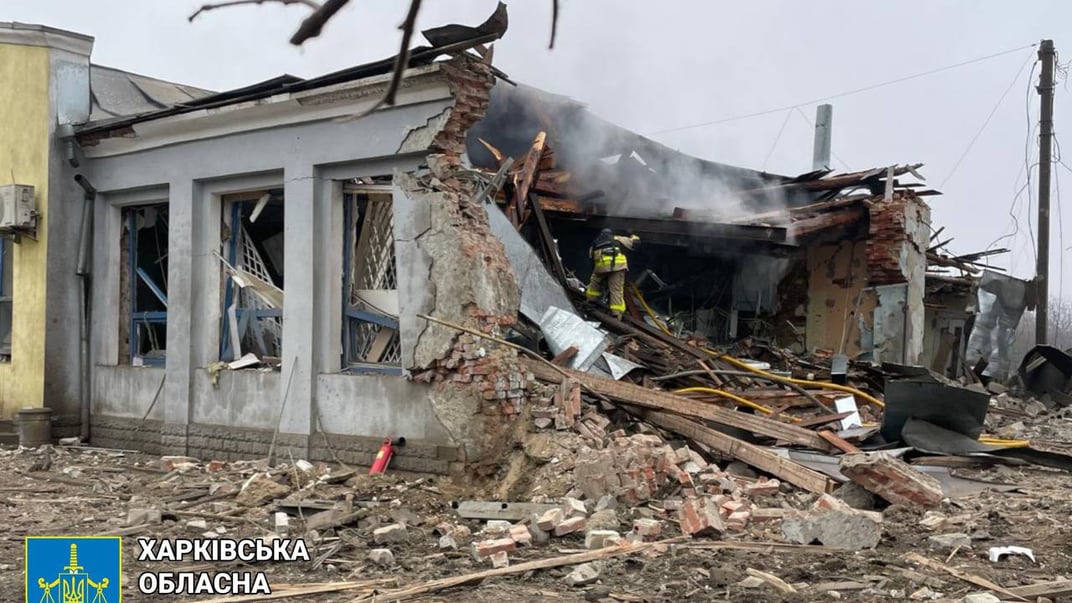 Последствия обстрела города Златополь Харьковской области, 10 декабря 2024 года