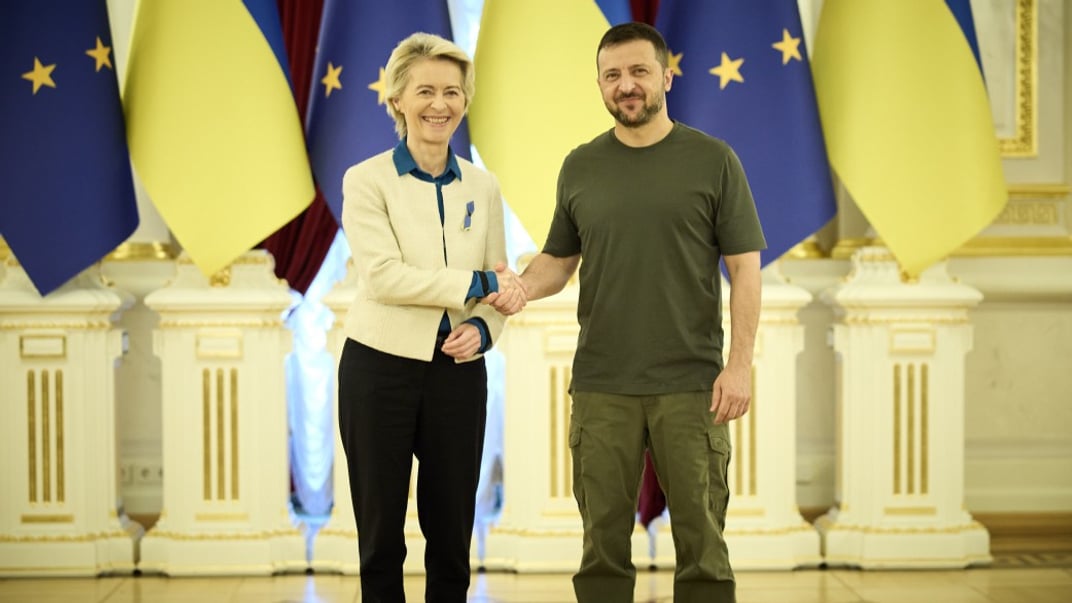 Президентка Європейської комісії Урсула фон дер Ляєн та президент України Володимир Зеленський