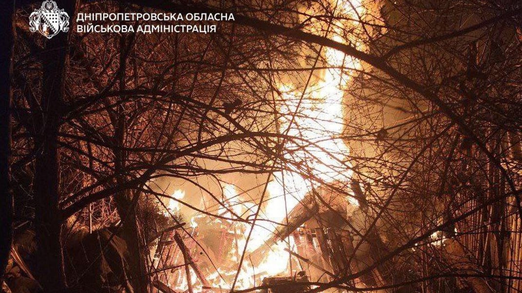 Последствия российского обстрела Днепра, 12 февраля 2026 года