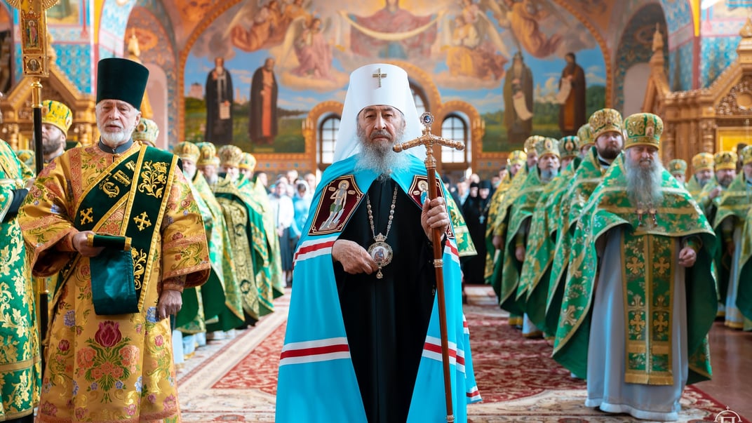 Митрополит УПЦ МП Онуфрій під час богослужіння. Ілюстративне фото