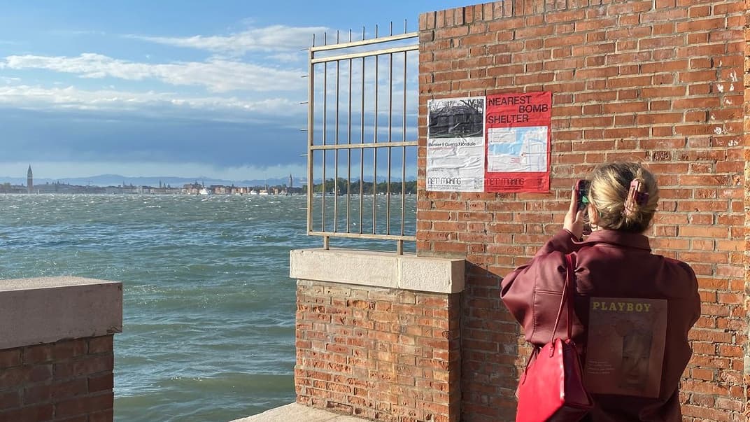 Карта бомбоубежищ Венеции от Украинского павильона на 60-й Биеннале