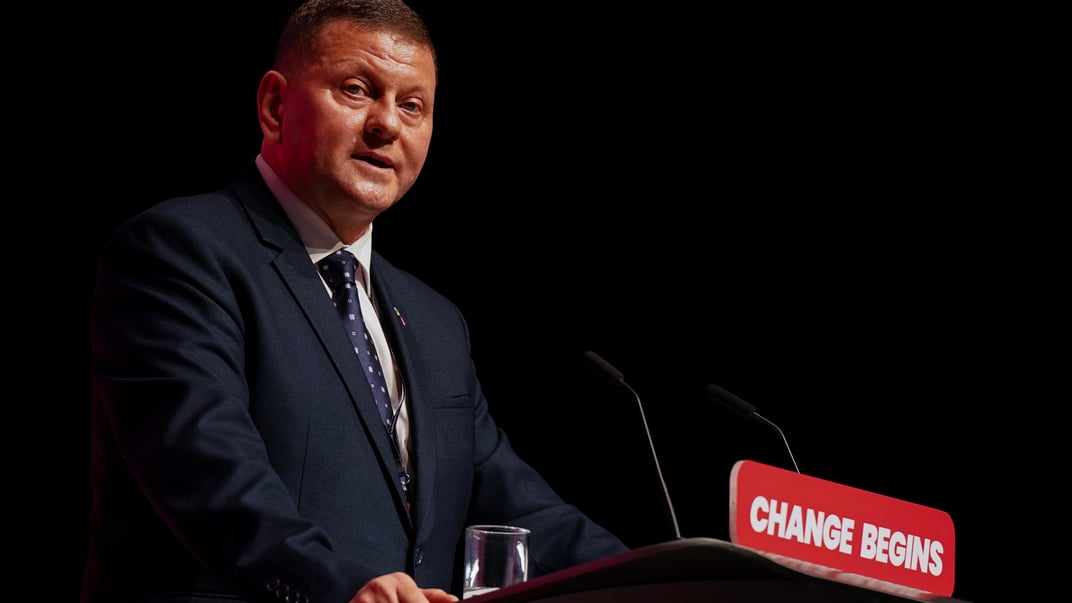 Ілюстративне фото. Валерій Залужний  в Ліверпулі, 22 вересня 2024 року