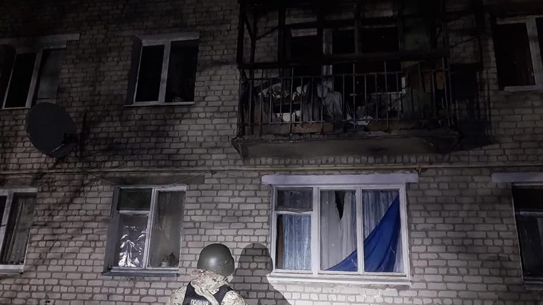 Оккупанты ударили по поселку Заря в Донецкой области, 15 февраля 2024 года