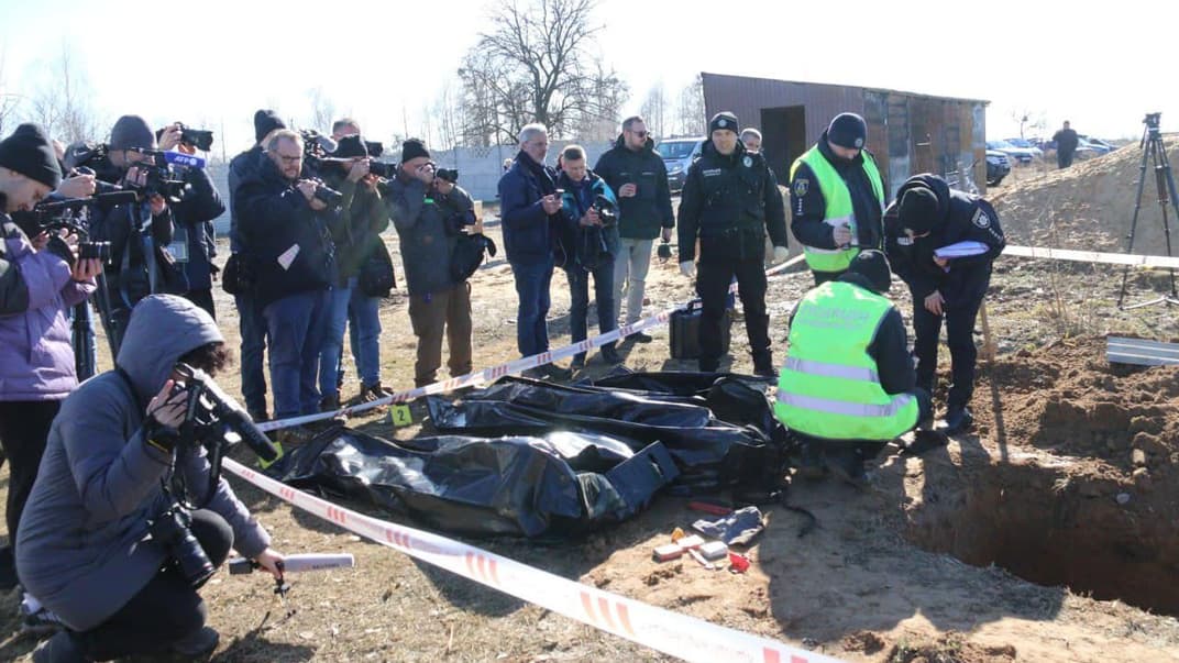 В поселке Бородянка Киевской области нашли еще три тела гражданских людей, 2 марта 2023 года