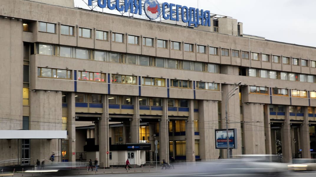 Будівля редакції російського інформагентства і телеканала «Росія сьогодні» (Russia Today) в Москві, Росія, 17 жовтня 2016 року