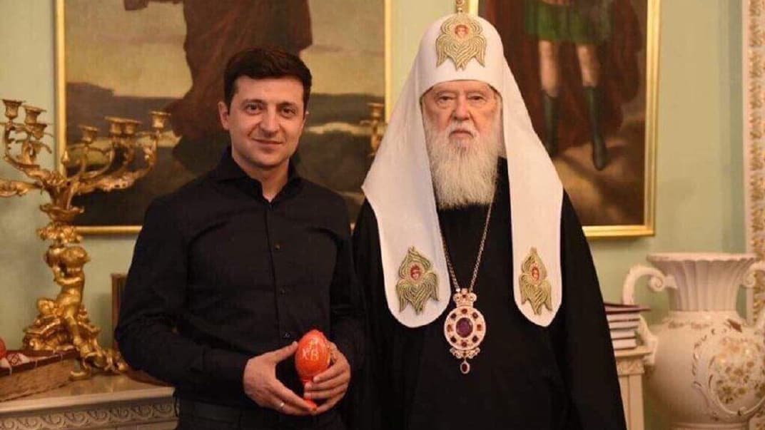 Зеленский встретился с патриархом Филаретом и планирует встретиться с главой УПЦ МП Онуфрием
