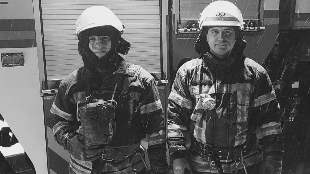 Спасатели Олег Мартыненко и Богдан Равлик, погибшие в результате удара российского беспилотника 4 марта