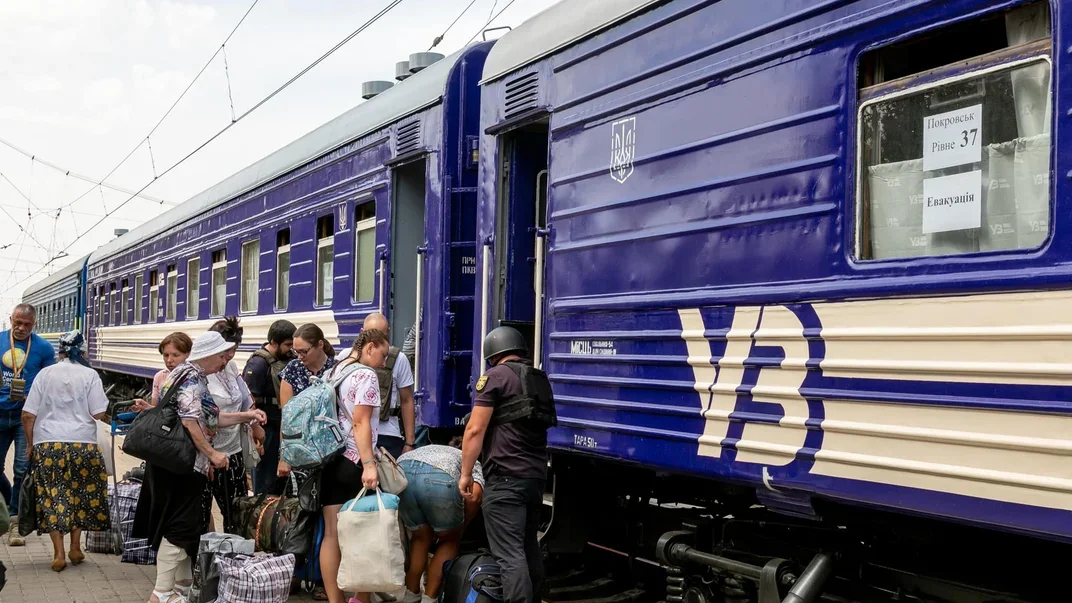 Ілюстративне фото. Евакуаційний потяг із Покровська Донецької області
