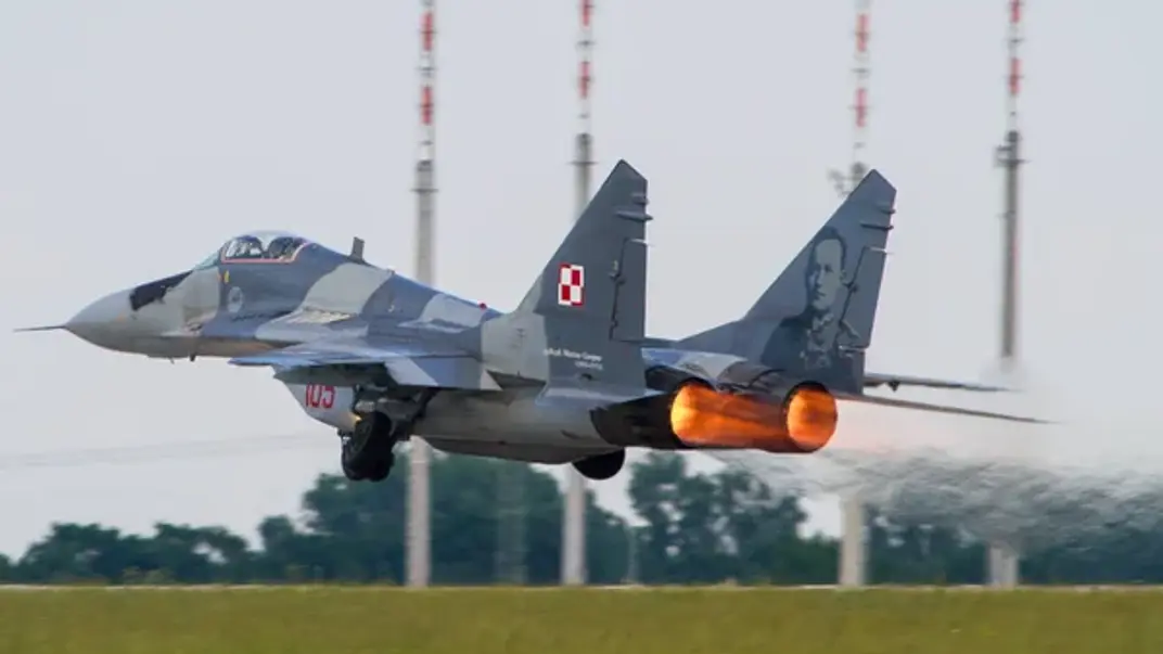 Иллюстративная фотография. Польские истребители МиГ-29