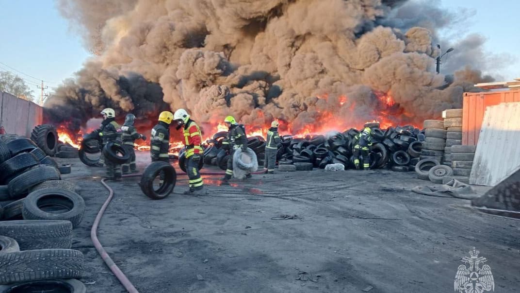 Пожежа у цеху з утилізації відходів, Люберці (Московська область), рф