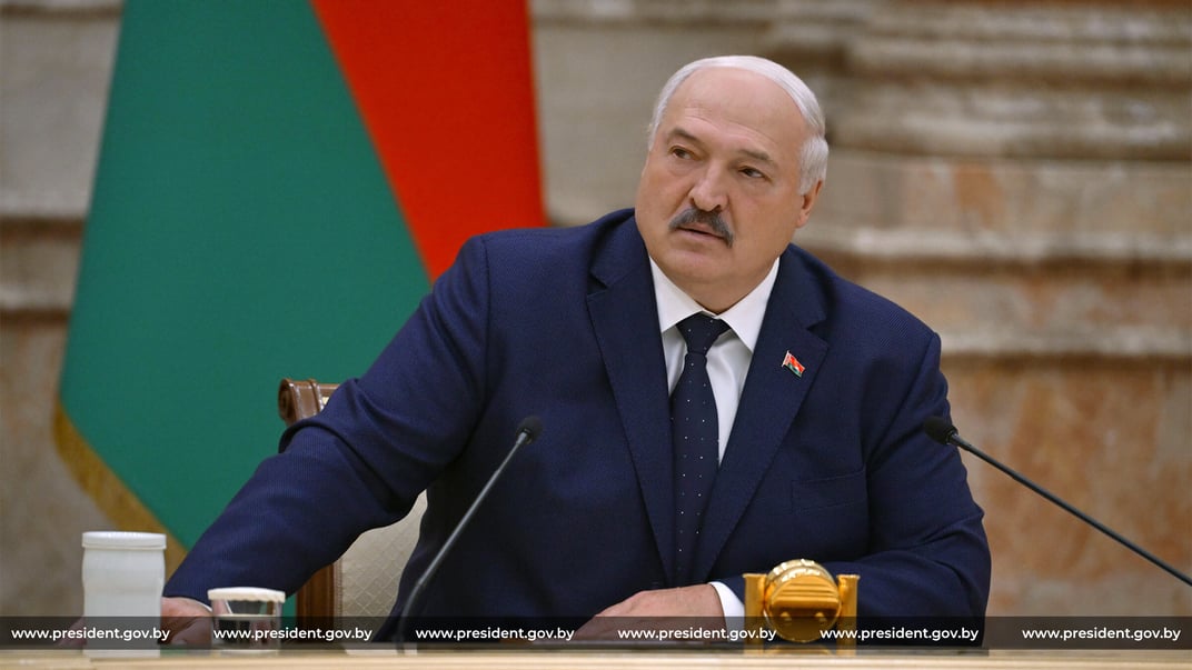 Самопроголошений лідер Білорусі Олександр Лукашенко на зустрічі з ідеологічним активом, історичною та експертною спільнотою