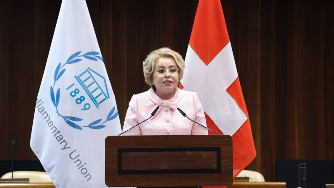 Голова Ради Федерації рф Валентина Матвієнко у Женеві