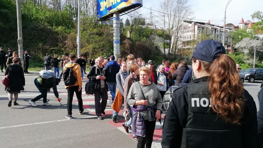 Протест проти забудови Протасового Яру Києва: учасники акції частково перекрили вулицю