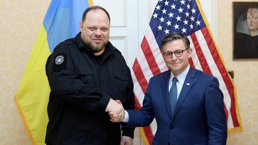 Председатель Верховной Рады Руслан Стефанчук и спикер Палаты представителей Конгресса США Майк Джонсон