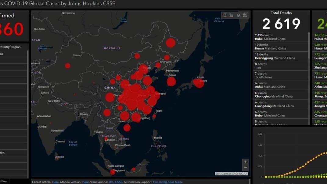 Почти 25 тыс. человек выздоровели после инфицирования коронавирусом, 2,6 тыс. — умерли
