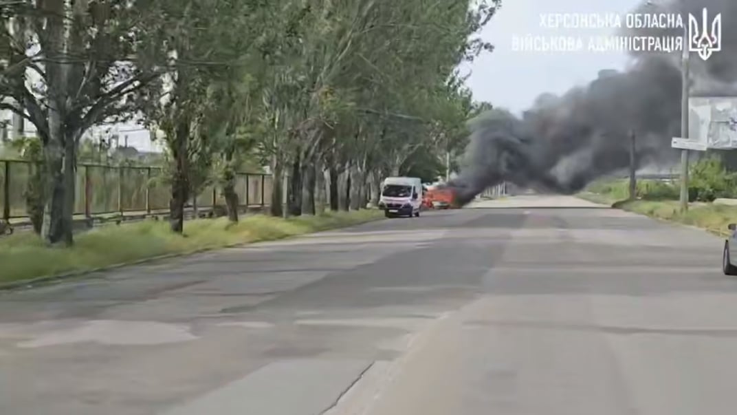 Последствия российских обстрелов в Херсонской области, 16 мая 2025 года