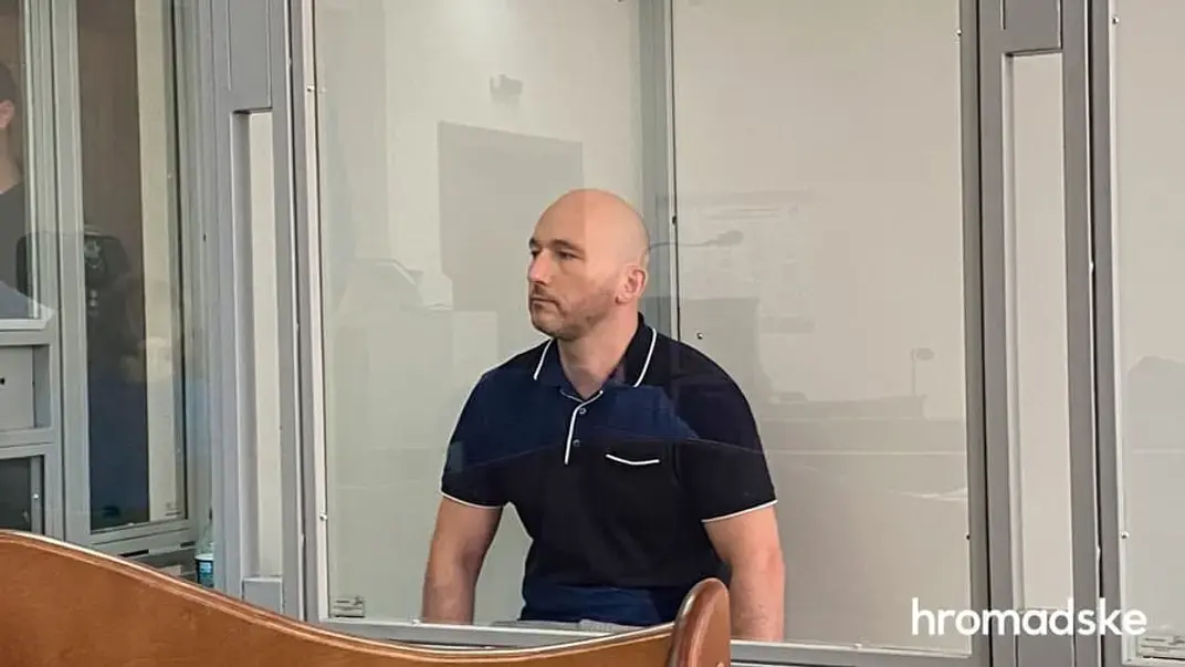 Олексій Тандир у залі Святошинського райсуду Києва, 5 вересня 2023 року