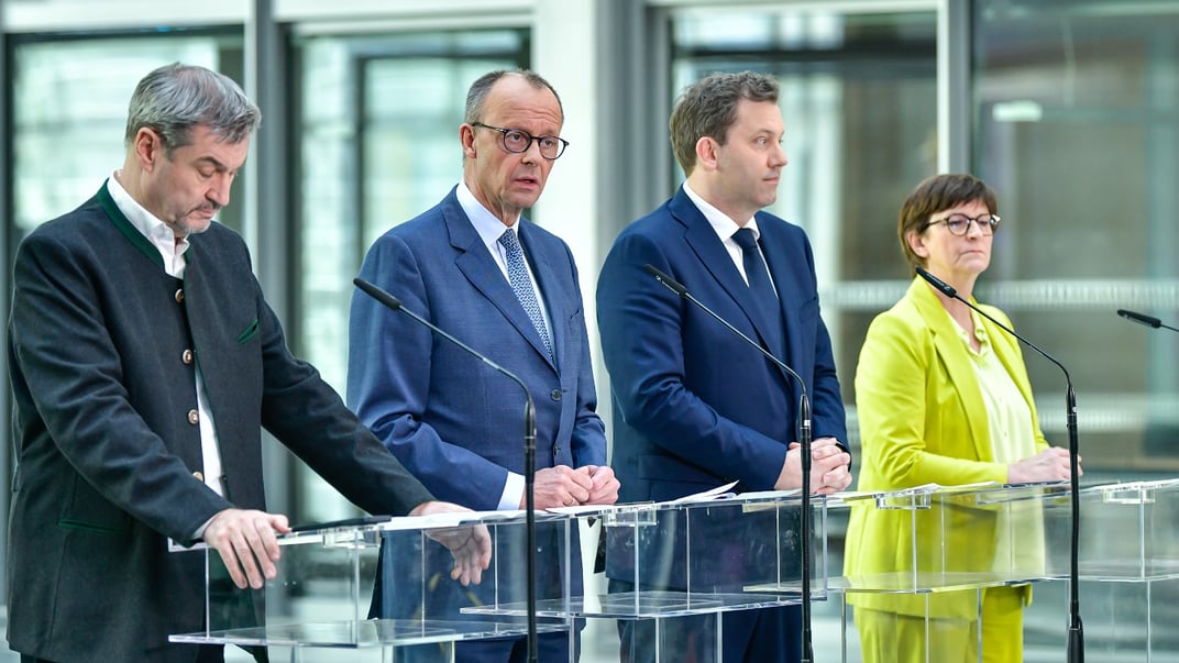 Представники німецьких партій, які домовилися про створення нового уряду