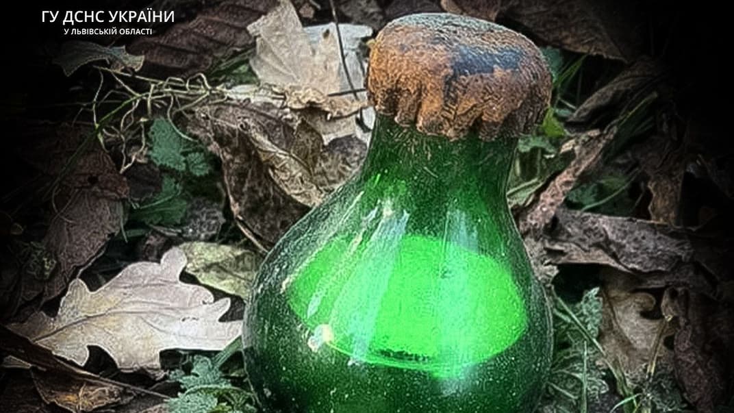 Банка со ртутью, найденная в Дрогобыче