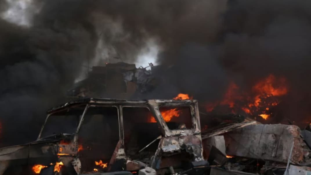 Наслідки обстрілу Дніпра