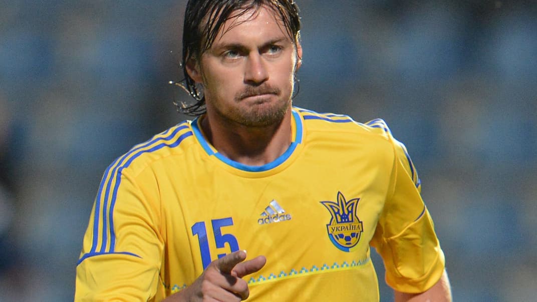 Артем Мілевський під час товариського матчу між Україною та Естонією у австрійському Куфштайні, 28 травня 2012 року