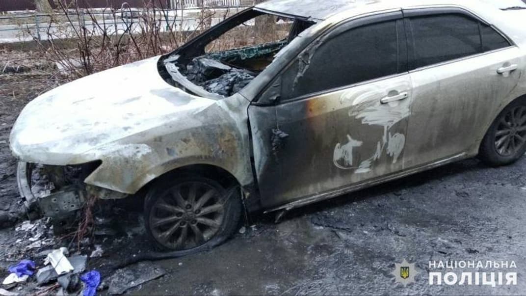 У Покровську спалили автомобіль секретаря міської ради Покровська Донецької області Ірини Сущенко