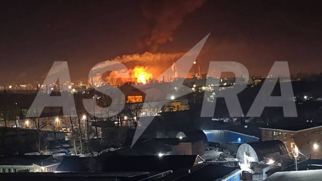 Пожар на НПЗ в Уфе