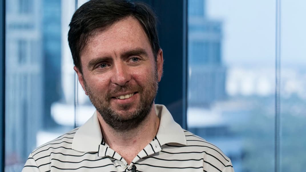 Доктор фізико-математичних наук, координатор робочої групи з математичного моделювання проблем поширення коронавірусу в Україні Ігор Бровченко в студії hromadske, Київ, 10 червня 2020 року