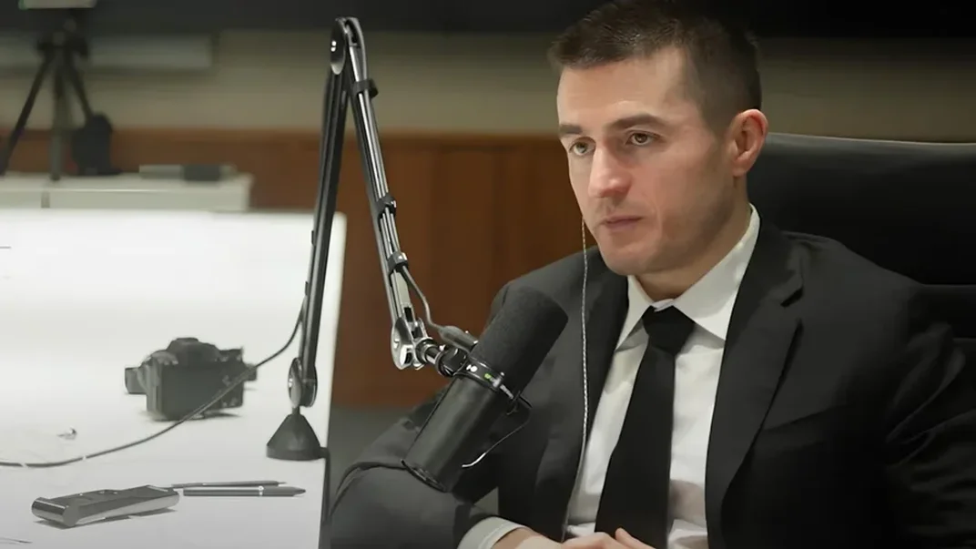 Лекс Фрідман під час інтерв'ю з Володимиром Зеленським