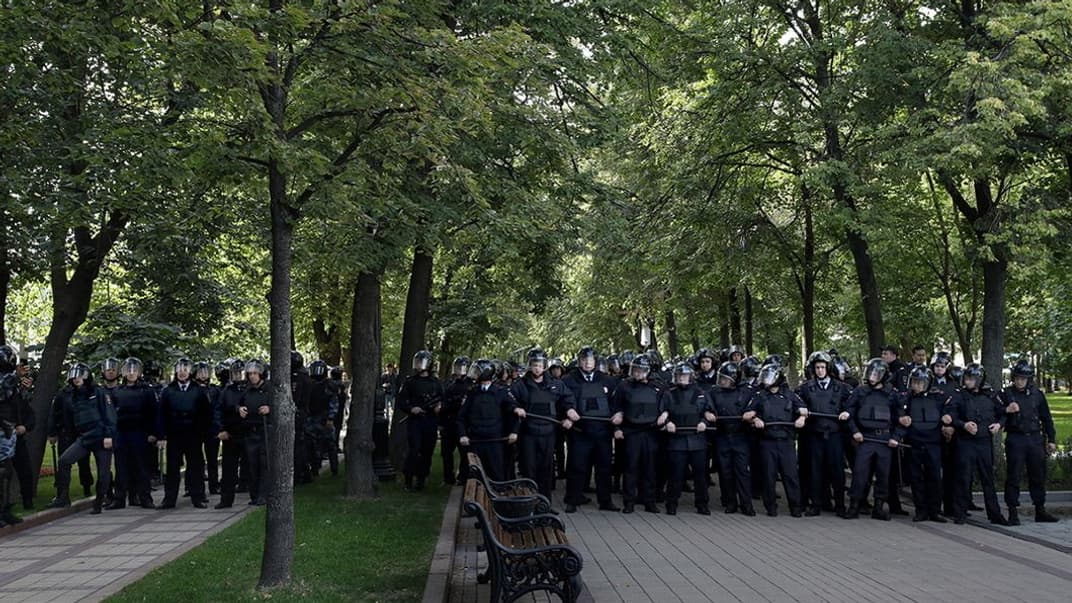 Силовики на акції за чесні вибори, Москва, 3 серпня 2019 року