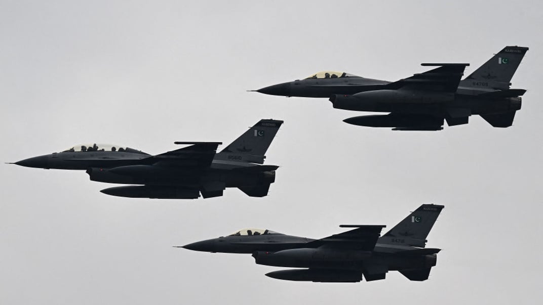 Ілюстративне фото. Винищувачі F-16 військово-повітряних сил Пакистану