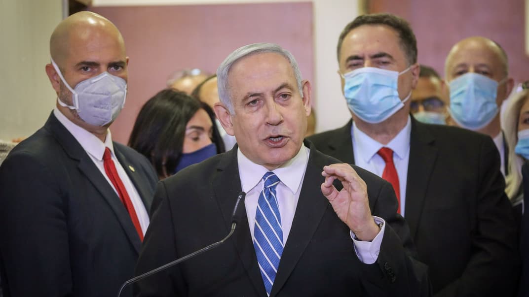 Прем'єр-міністр Ізраїлю Беньямін Нетаньягу після першого судового засідання у справі про його корупцію, Єрусалим, 24 травня 2020 року