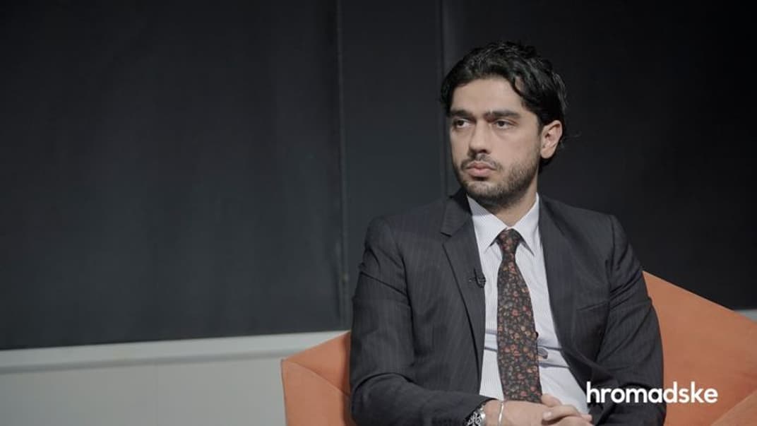 Внефракционный народный депутат Гео Лерос в студии hromadske, Киев, 2 сентября 2020 года