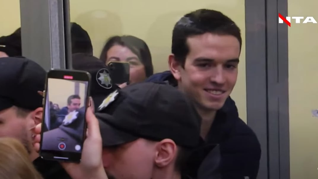 Підозрюваний у вбивстві Фаріон В'ячеслав Зінченко у залі суду, 13 листопада 2024 року