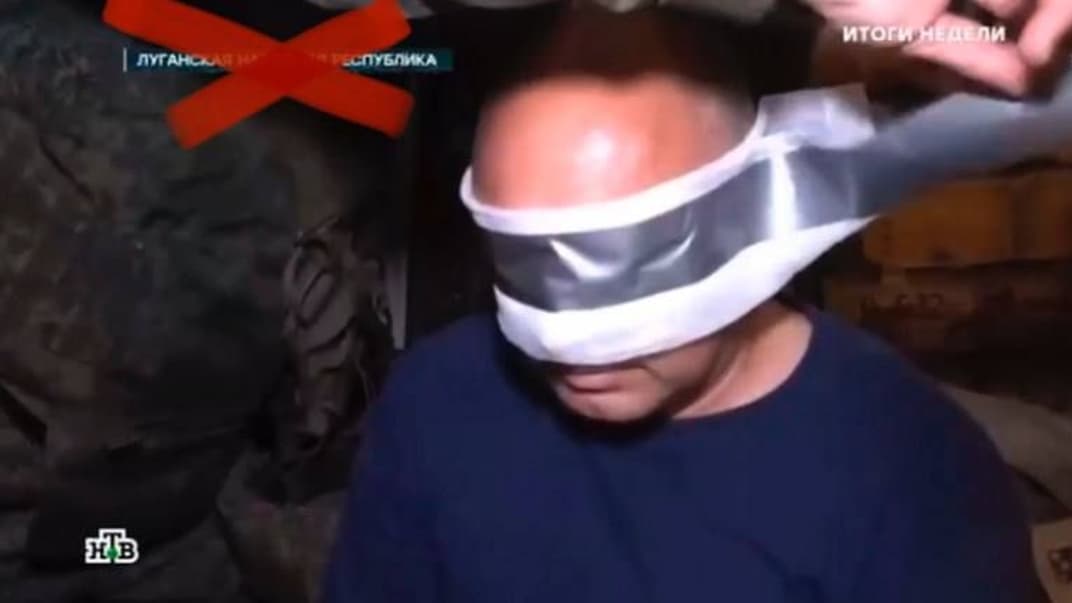 Пленный водитель Михаил Панков в кадрах пропагандистского российского видео