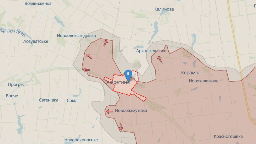 Карта DeepState по состоянию на вечер 1 мая 2024 года