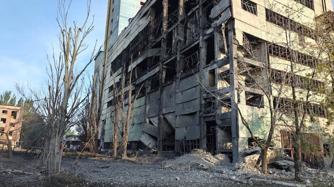 Наслідки обстрілу Донеччини